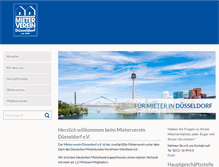 Tablet Screenshot of mieterverein-duesseldorf.de